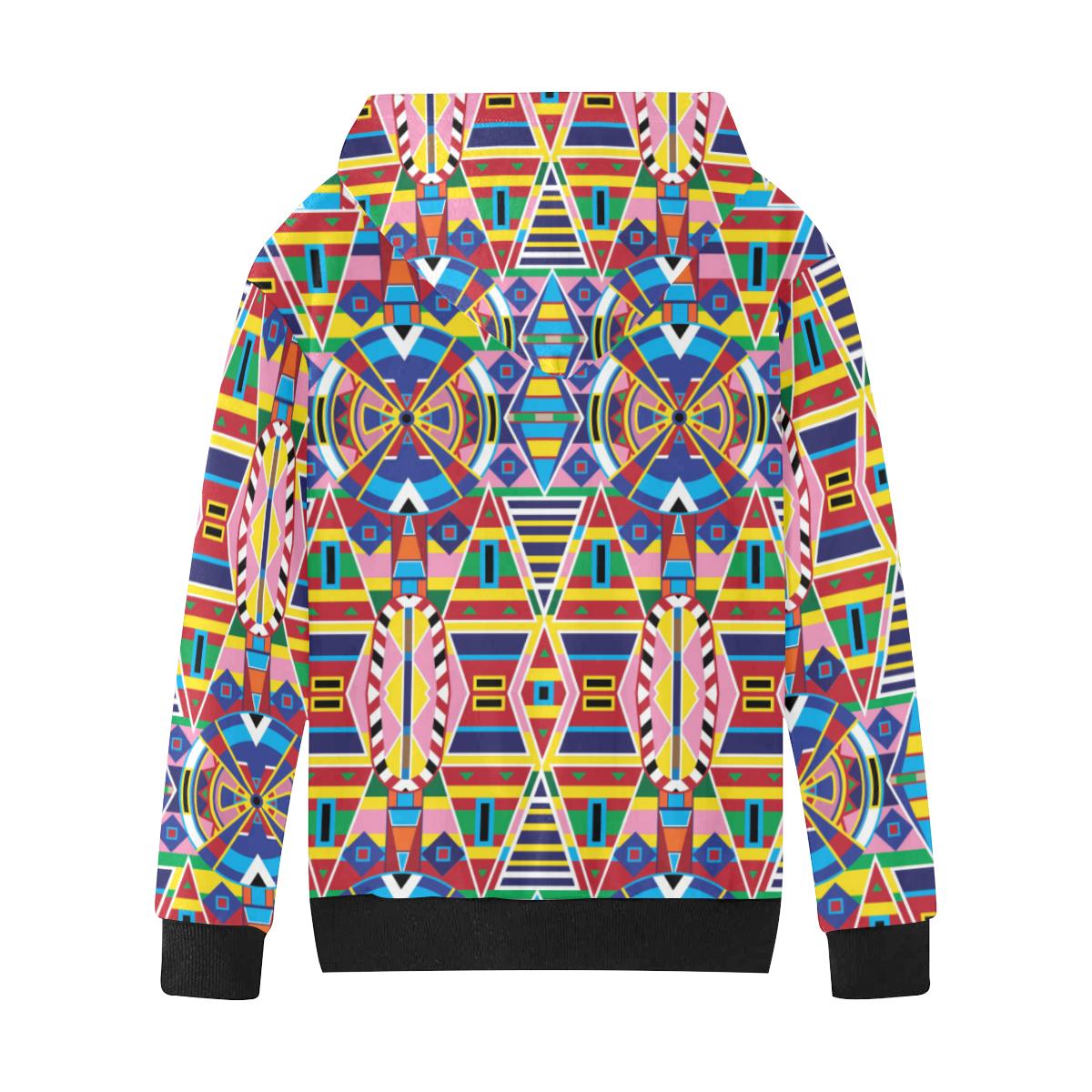 Crow Captive Kids' All Over Print Hoodie (Model H38) Kids' AOP Hoodie (H38) e-joyer