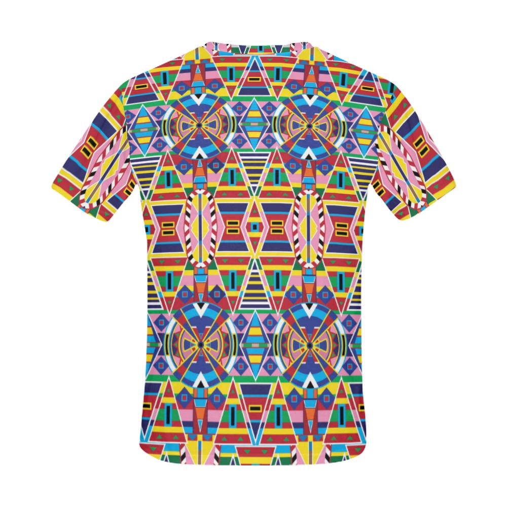 Crow Captive Large All Over Print T-Shirt for Men (USA Size) (Model T40) All Over Print T-Shirt for Men (T40) e-joyer