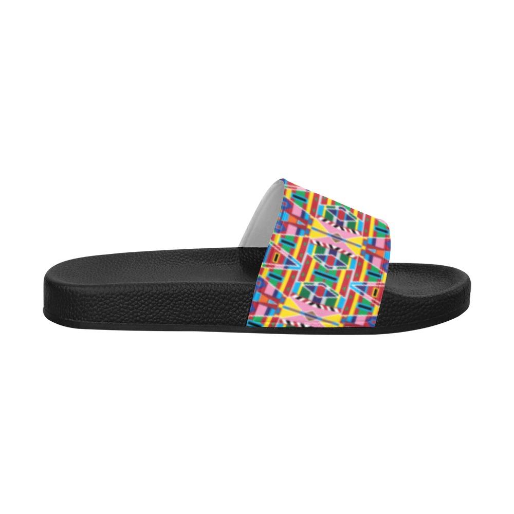 Crow Captive Men's Slide Sandals (Model 057) Men's Slide Sandals (057) e-joyer