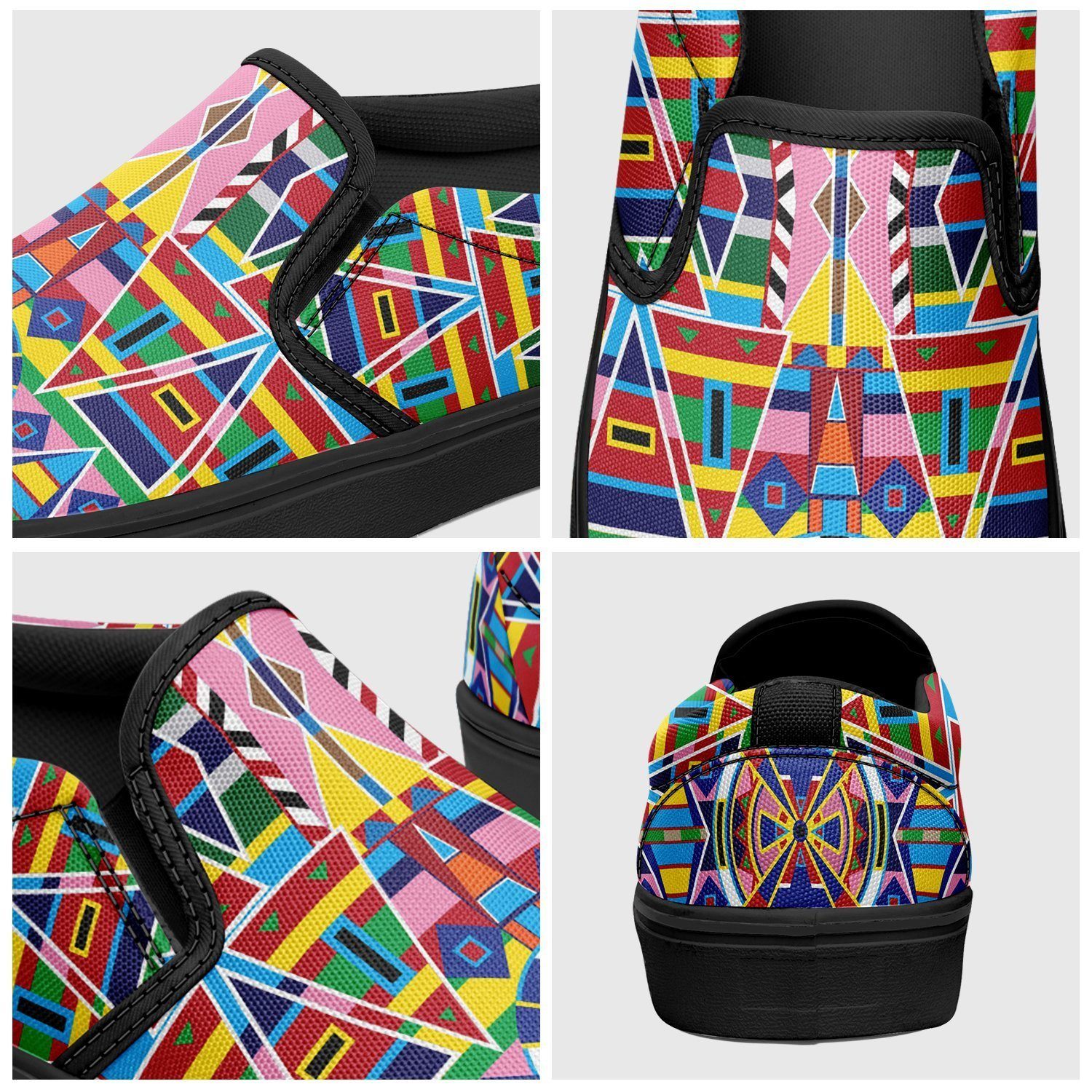 Crow Captive Otoyimm Kid's Canvas Slip On Shoes 49 Dzine