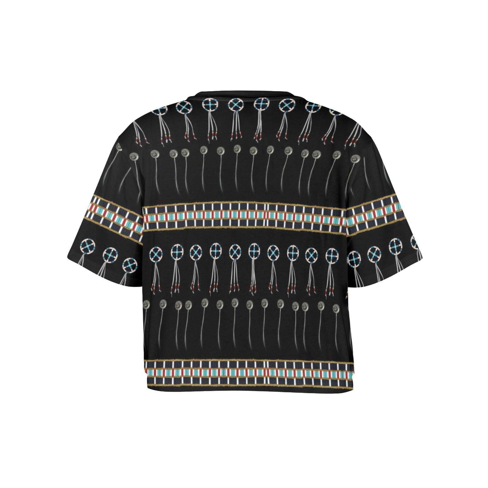 Beaded Bracelet Women's Cropped T-shirt
