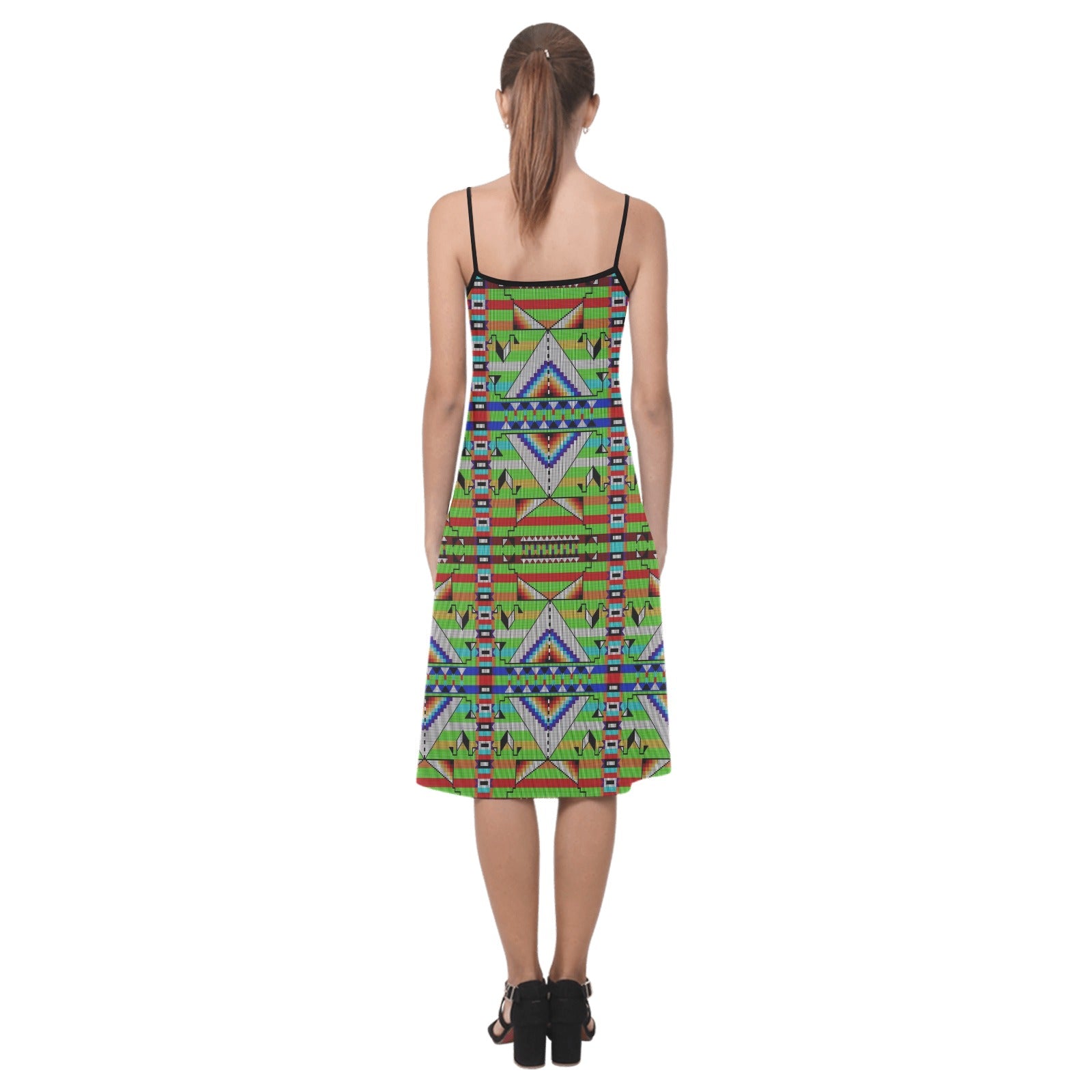 Medicine Blessing Lime Green Alcestis Slip Dress (Model D05)