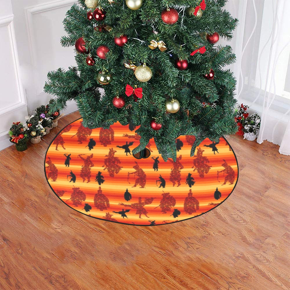 Dancers Brown Christmas Tree Skirt 47" x 47"