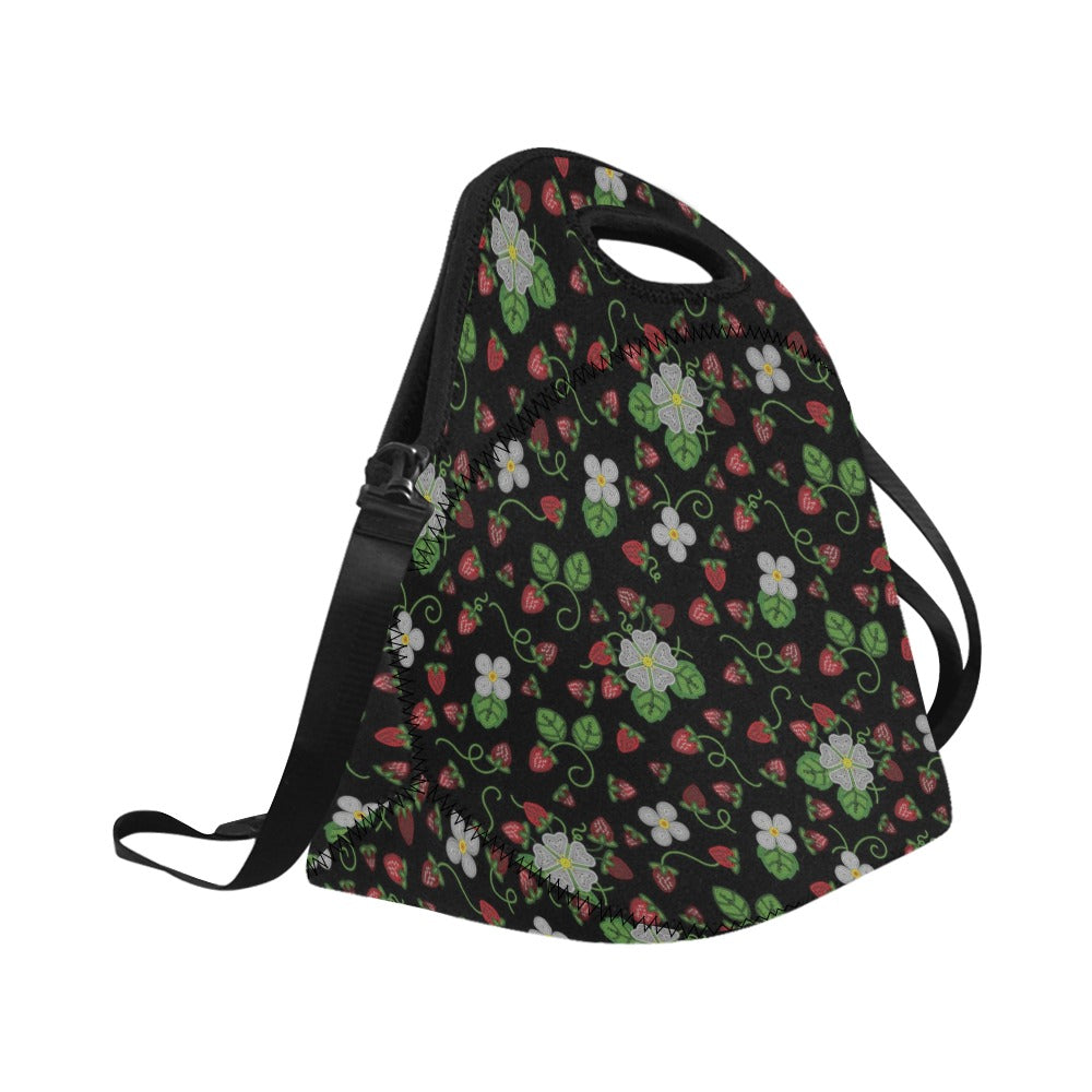 Strawberry Dreams Midnight Neoprene Lunch Bag/Large