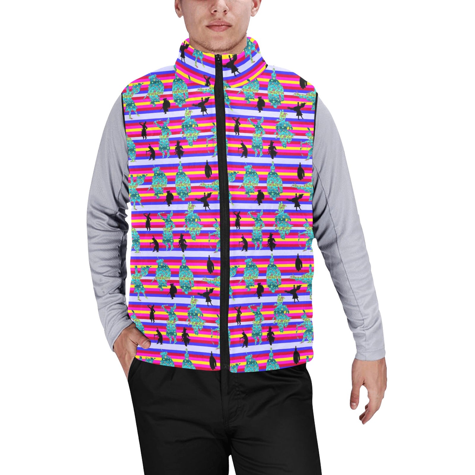 Dancers Sky Dance Men's Padded Vest Jacket