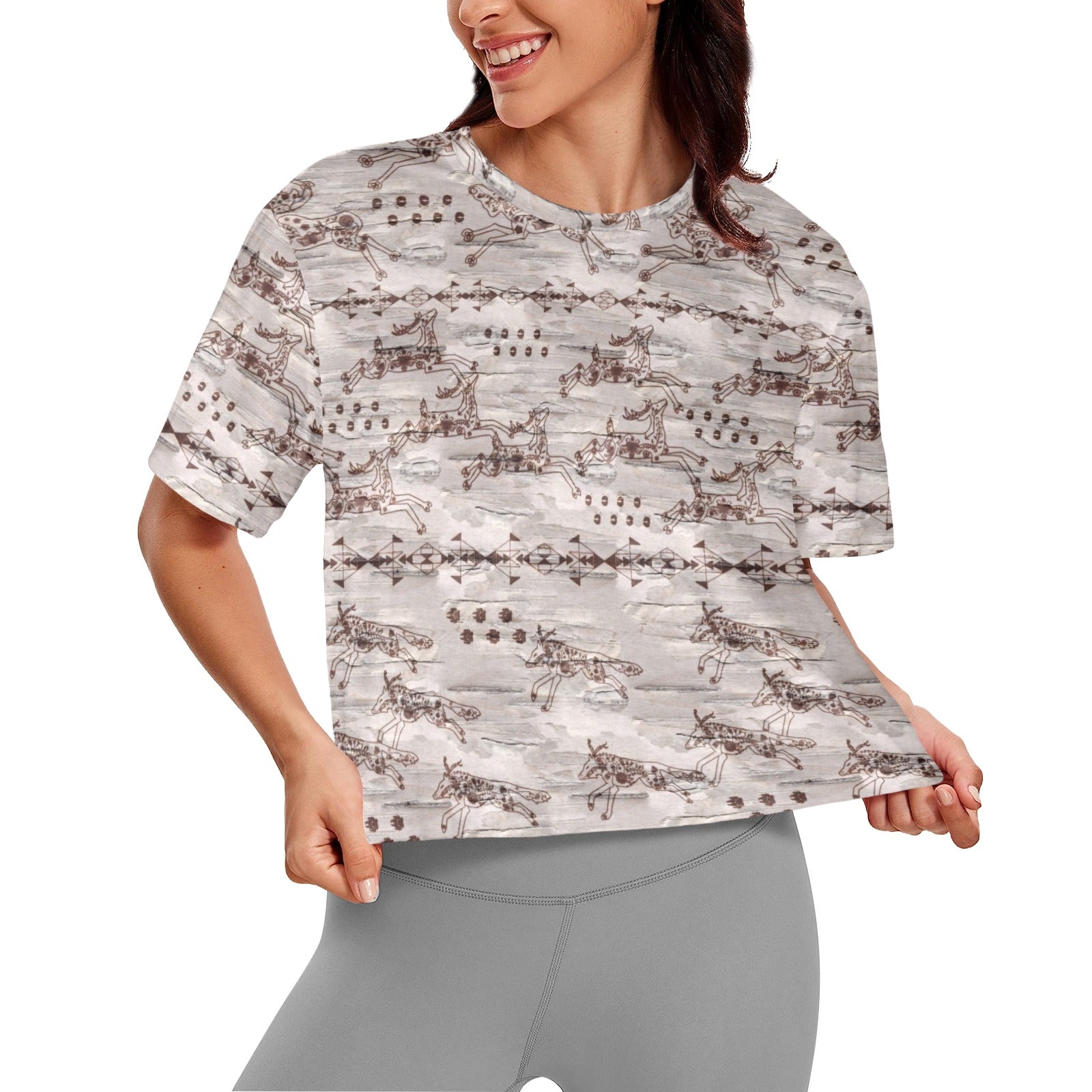 Wild Run Women's Cropped T-shirt