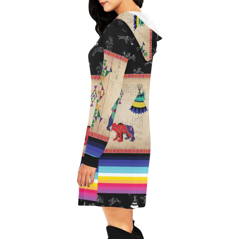 Bear Ledger Black Sky Hoodie Dress