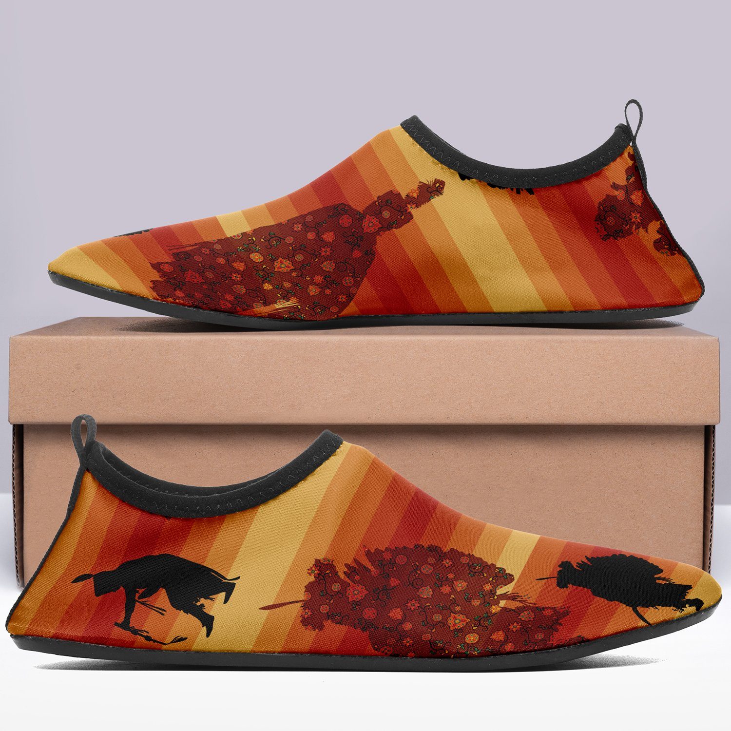 Dancers Brown Kid's Sockamoccs Slip On Shoes Herman