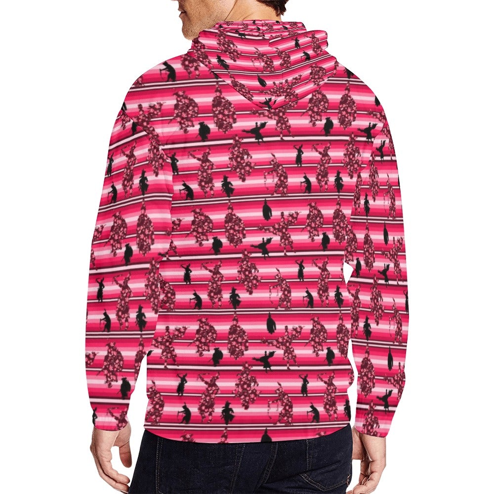 Dancers Floral Amour All Over Print Full Zip Hoodie for Men (Model H14) hoodie e-joyer