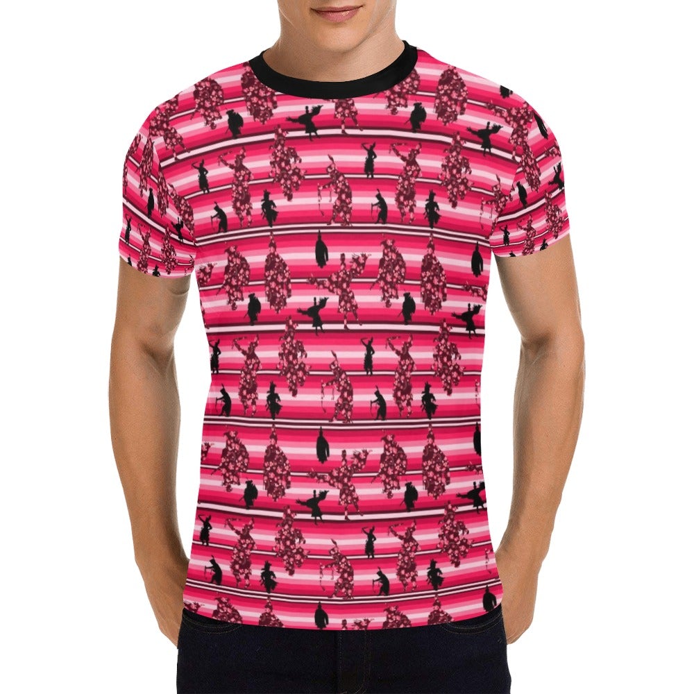 Dancers Floral Amour All Over Print T-Shirt for Men (USA Size) (Model T40) All Over Print T-Shirt for Men (T40) e-joyer