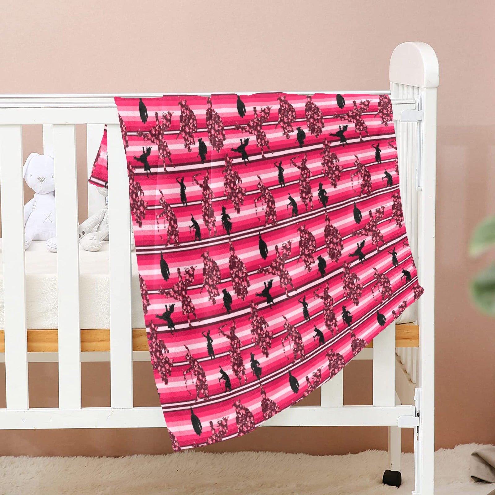 Dancers Floral Amour Baby Blanket 30"x40" Baby Blanket 30"x40" e-joyer