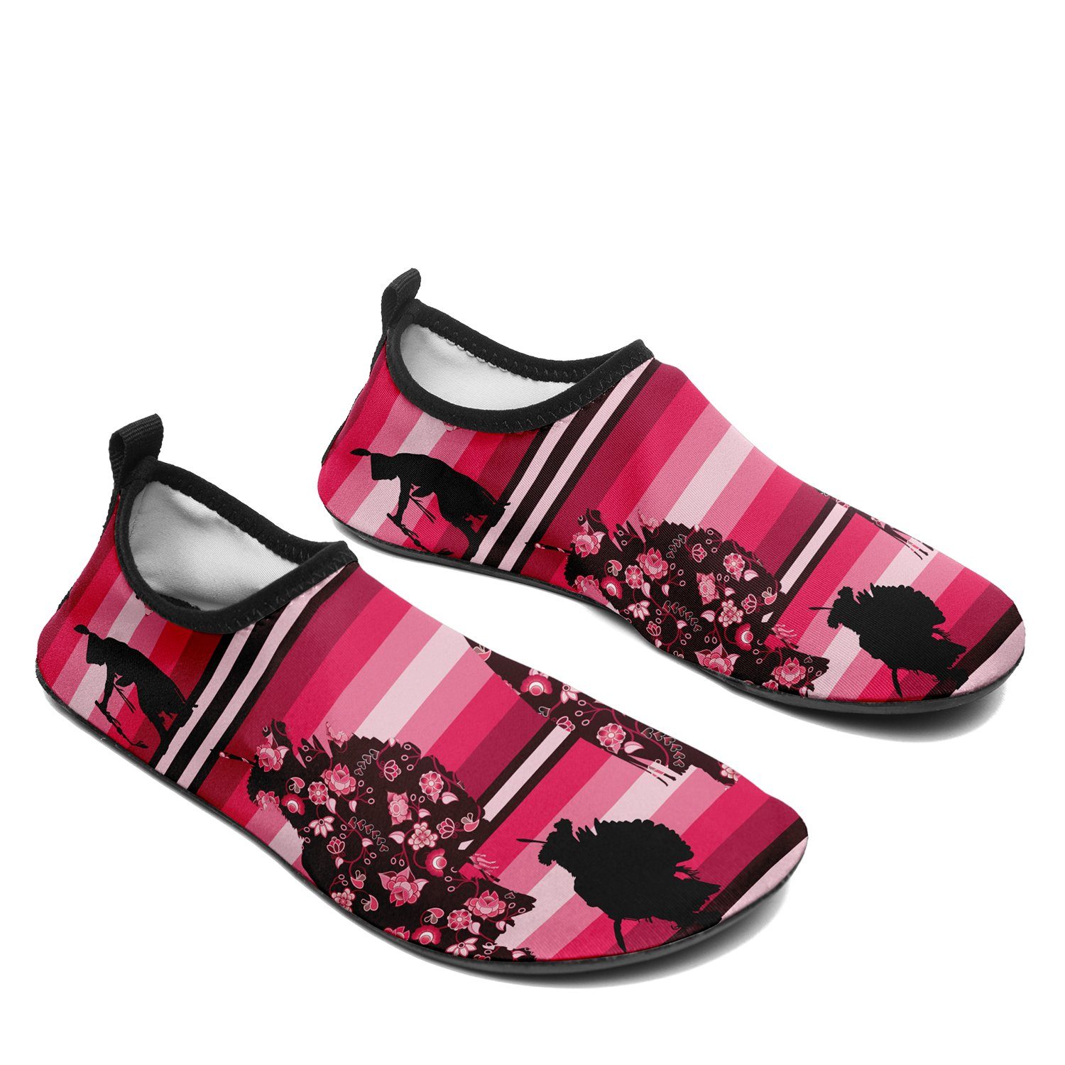 Dancers Floral Amour Kid's Sockamoccs Slip On Shoes Herman