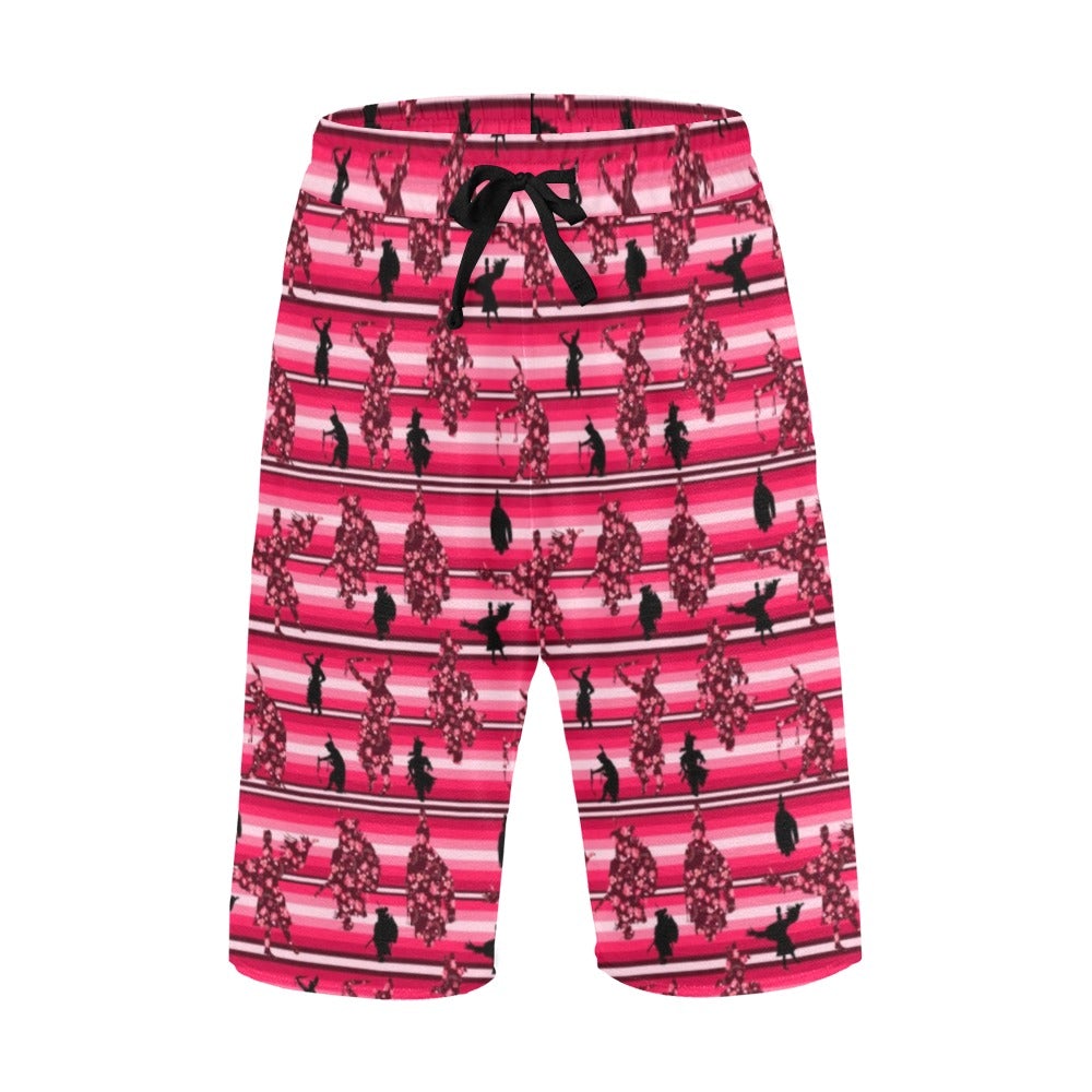Dancers Floral Amour Men's All Over Print Casual Shorts (Model L23) short e-joyer