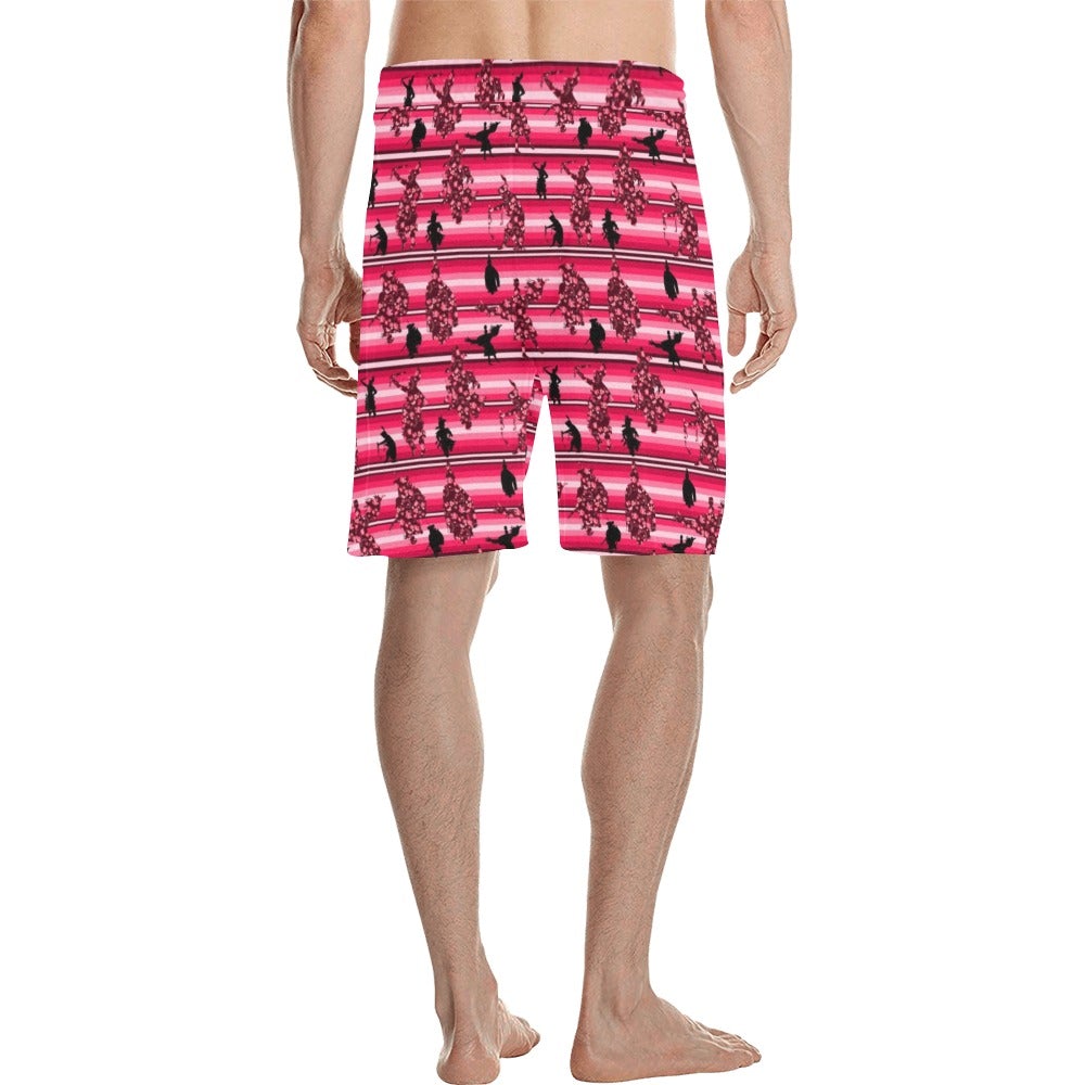 Dancers Floral Amour Men's All Over Print Casual Shorts (Model L23) short e-joyer