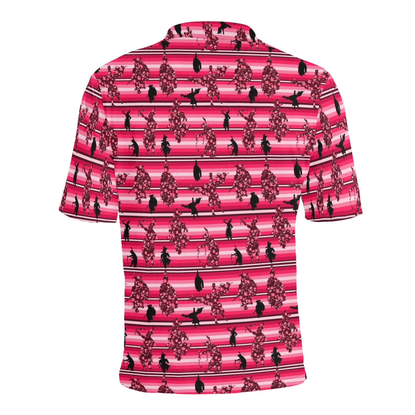 Dancers Floral Amour Men's All Over Print Polo Shirt (Model T55) Men's Polo Shirt (Model T55) e-joyer