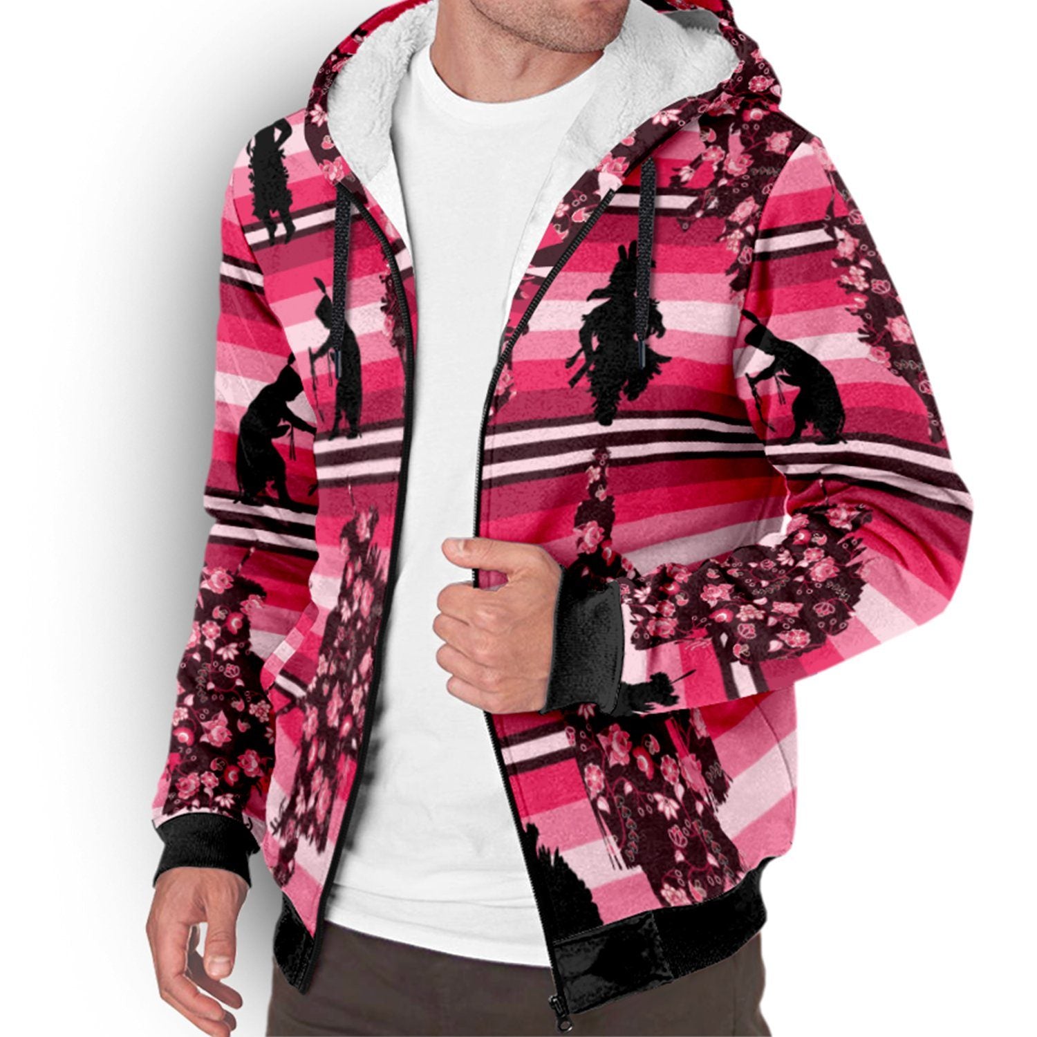 Dancers Floral Amour Sherpa Hoodie hoodie Herman
