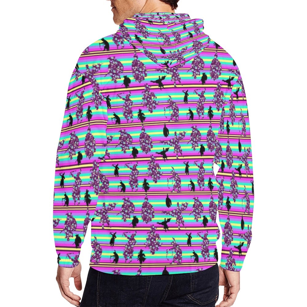 Dancers Floral Contest All Over Print Full Zip Hoodie for Men (Model H14) hoodie e-joyer