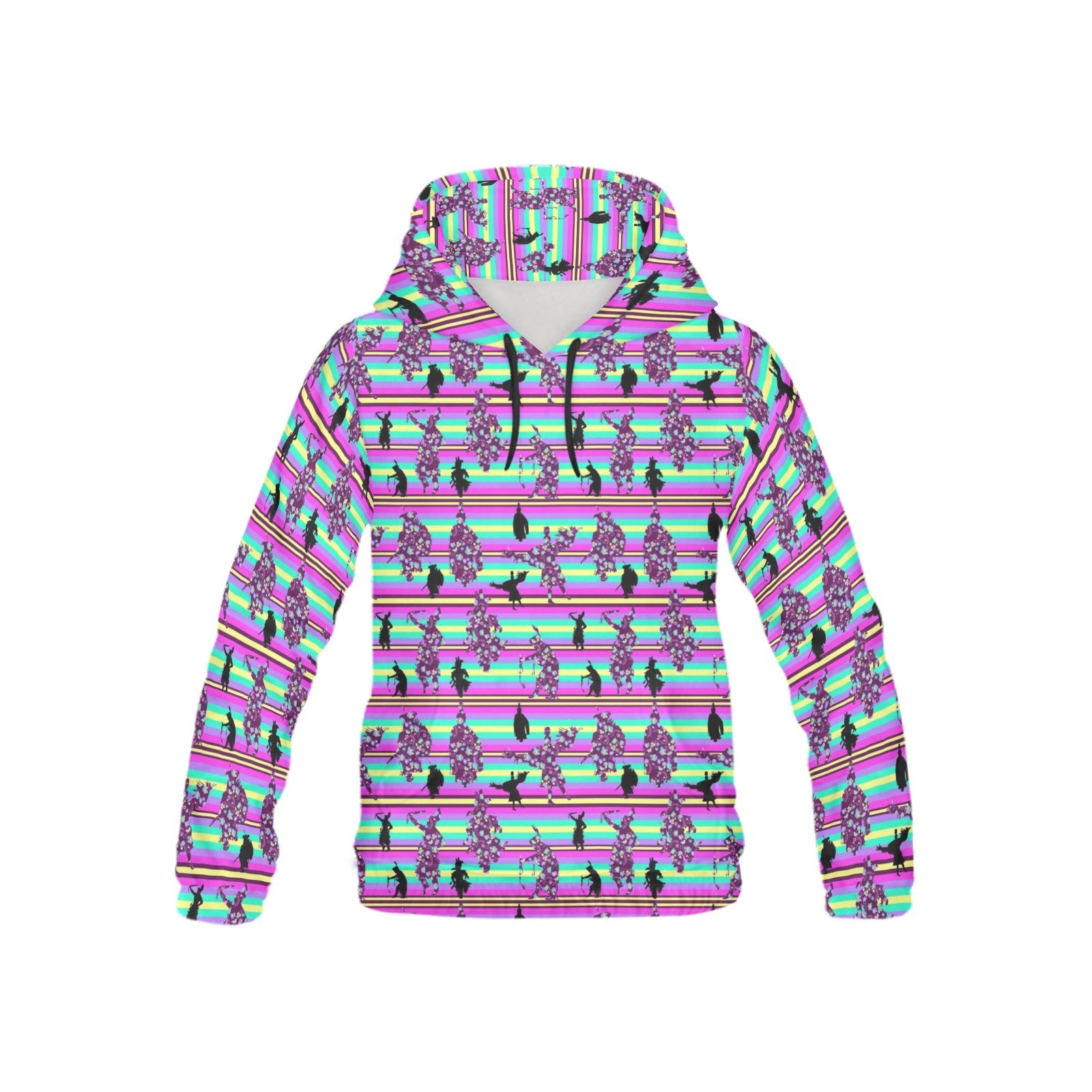 Dancers Floral Contest All Over Print Hoodie for Kid (USA Size) (Model H13) All Over Print Hoodie for Kid (H13) e-joyer