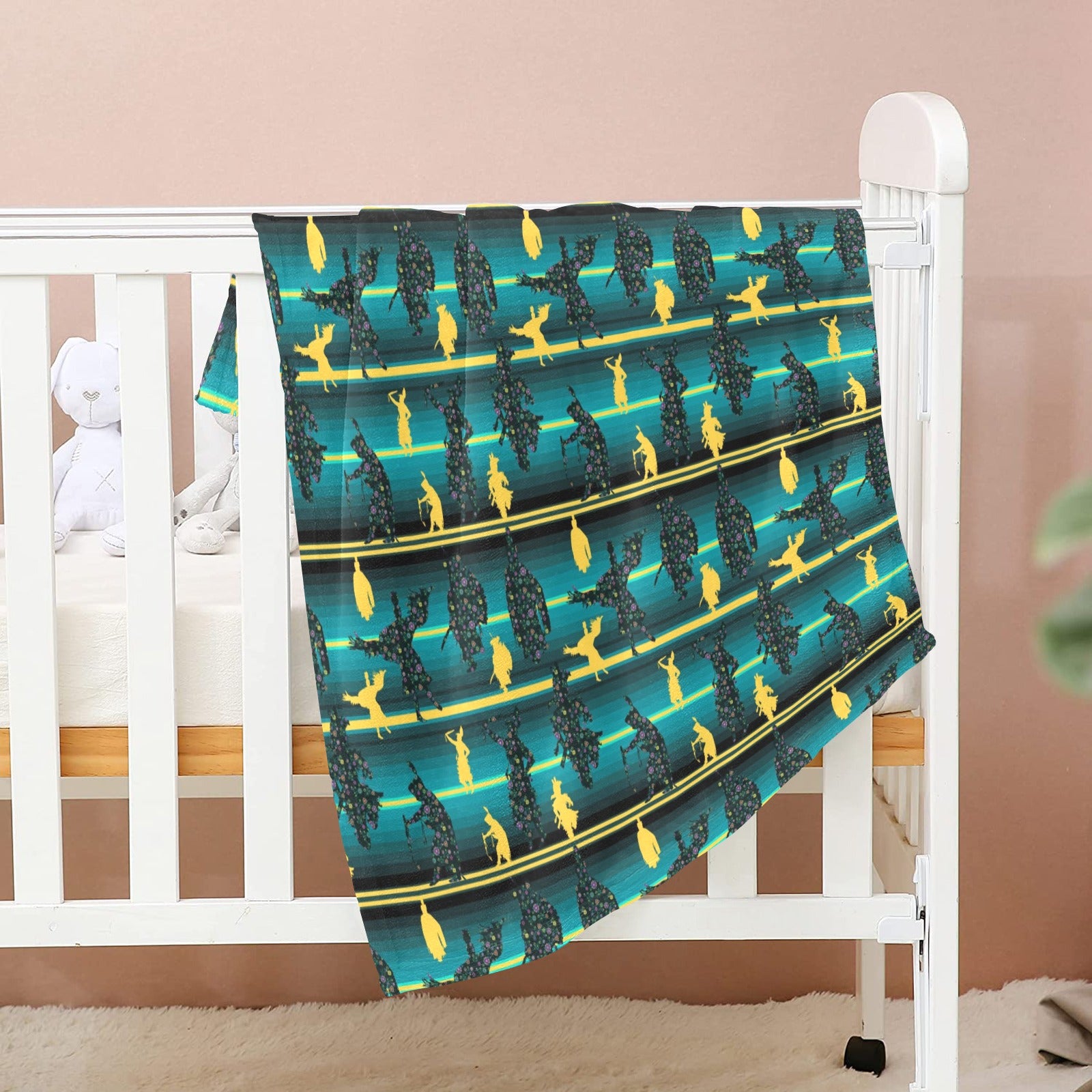 Dancers Inspire Green Baby Blanket 30"x40" Baby Blanket 30"x40" e-joyer
