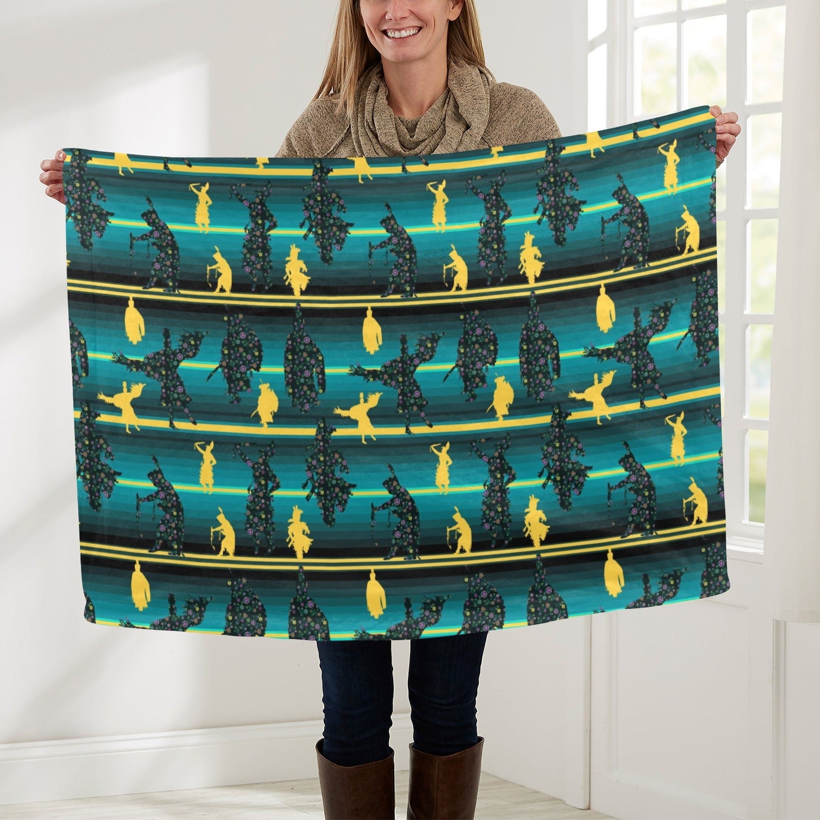 Dancers Inspire Green Baby Blanket 30"x40" Baby Blanket 30"x40" e-joyer