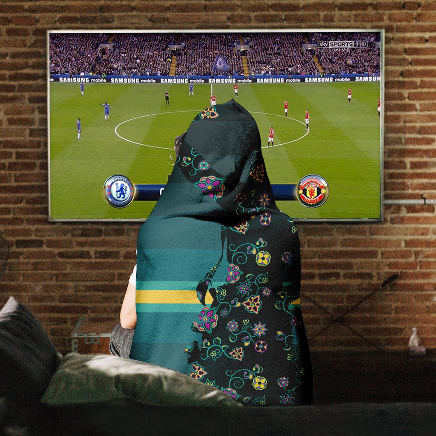 Dancers Inspire Green Hooded Blanket blanket 49 Dzine