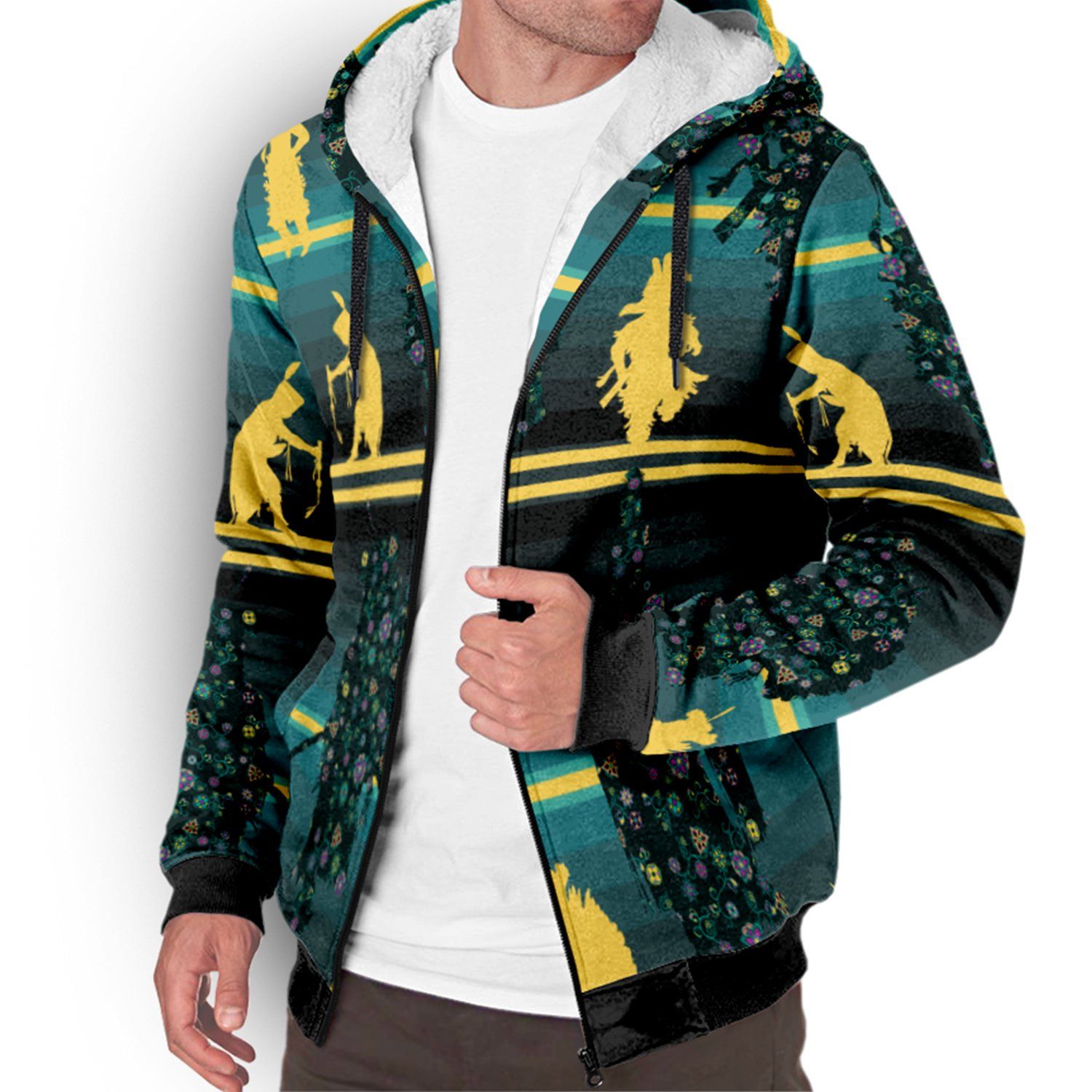 Dancers Inspire Green Sherpa Hoodie hoodie Herman