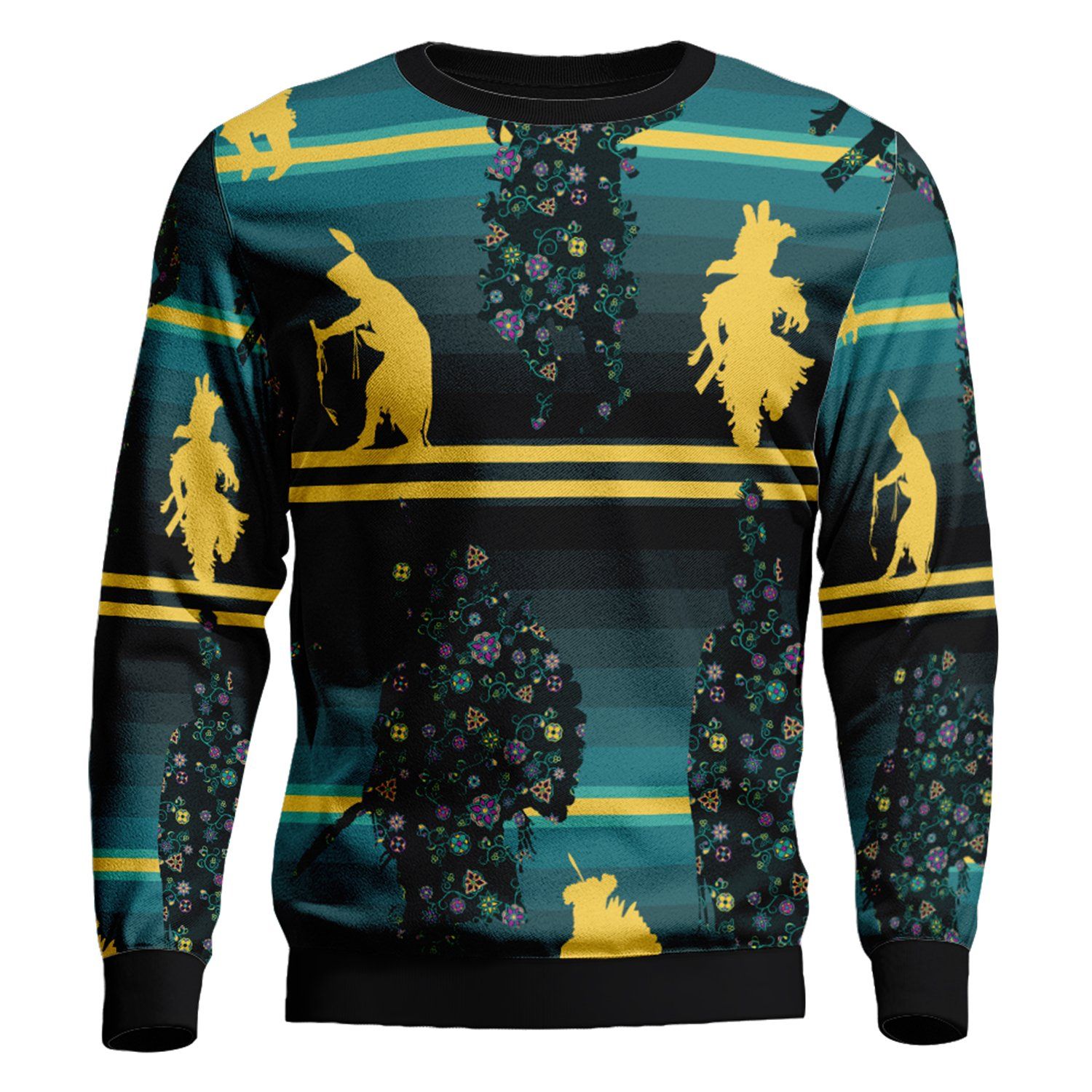 Dancers Inspire Green Unisex Crewneck Long Sleeve Top 49 Dzine
