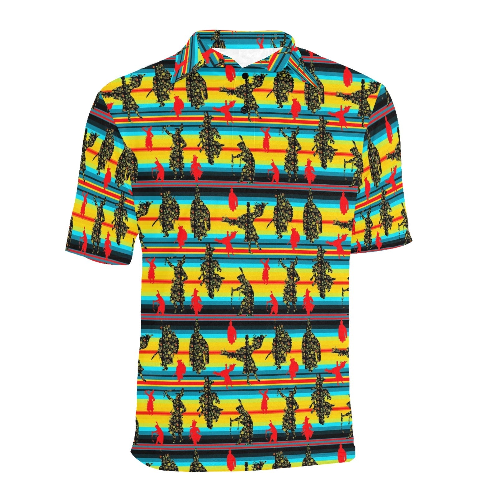 Dancers Midnight Special Men's All Over Print Polo Shirt (Model T55) Men's Polo Shirt (Model T55) e-joyer