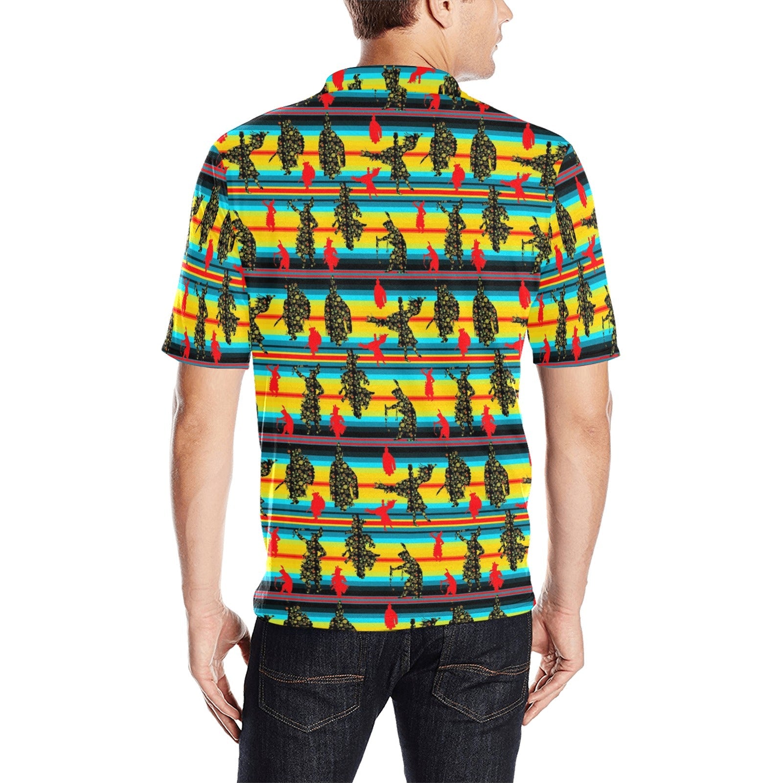 Dancers Midnight Special Men's All Over Print Polo Shirt (Model T55) Men's Polo Shirt (Model T55) e-joyer