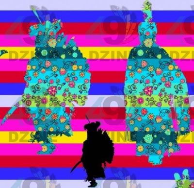 Dancers Sky Dance Satin Fabric 49DzineStore