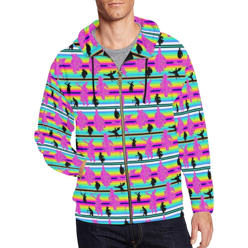 Dancers Sunset Contest All Over Print Full Zip Hoodie for Men (Model H14) hoodie e-joyer
