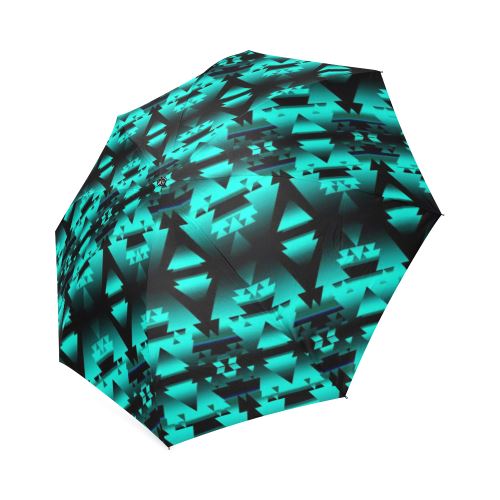 Dark-Deep Lake-Winter-Camp Foldable Umbrella Foldable Umbrella e-joyer