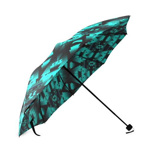 Dark-Deep Lake-Winter-Camp Foldable Umbrella Foldable Umbrella e-joyer