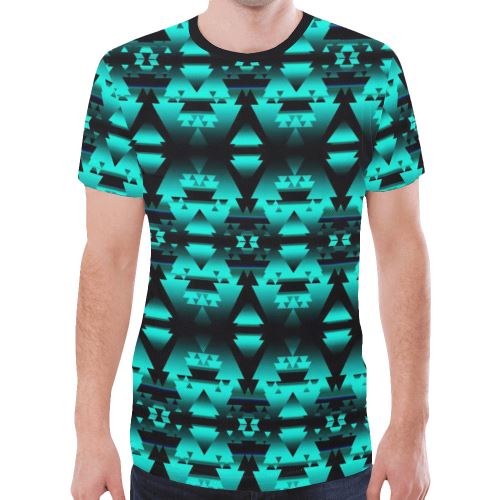 Dark-Deep Lake-Winter-Camp New All Over Print T-shirt for Men (Model T45) New All Over Print T-shirt for Men (T45) e-joyer