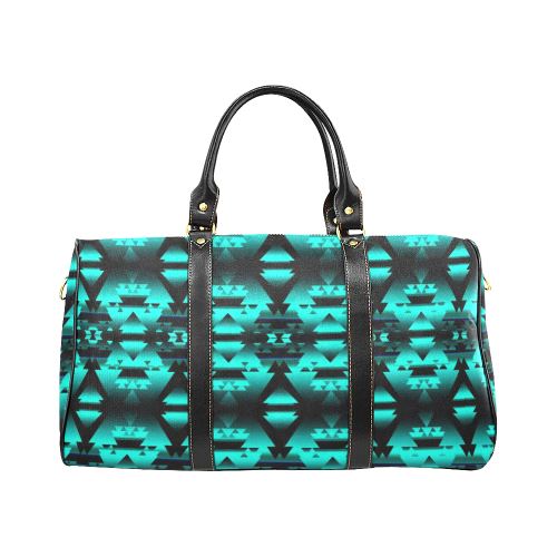 Dark-Deep Lake-Winter-Camp New Waterproof Travel Bag/Large (Model 1639) Waterproof Travel Bags (1639) e-joyer