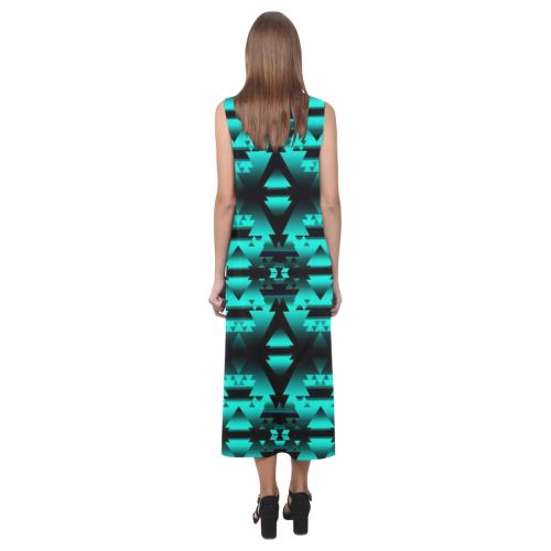 Dark-Deep Lake-Winter-Camp Phaedra Sleeveless Open Fork Long Dress (Model D08) Phaedra Sleeveless Open Fork Long Dress (D08) e-joyer
