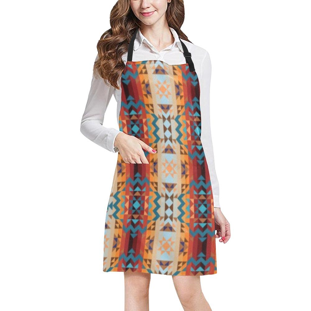 Dark Sandway All Over Print Apron All Over Print Apron e-joyer 