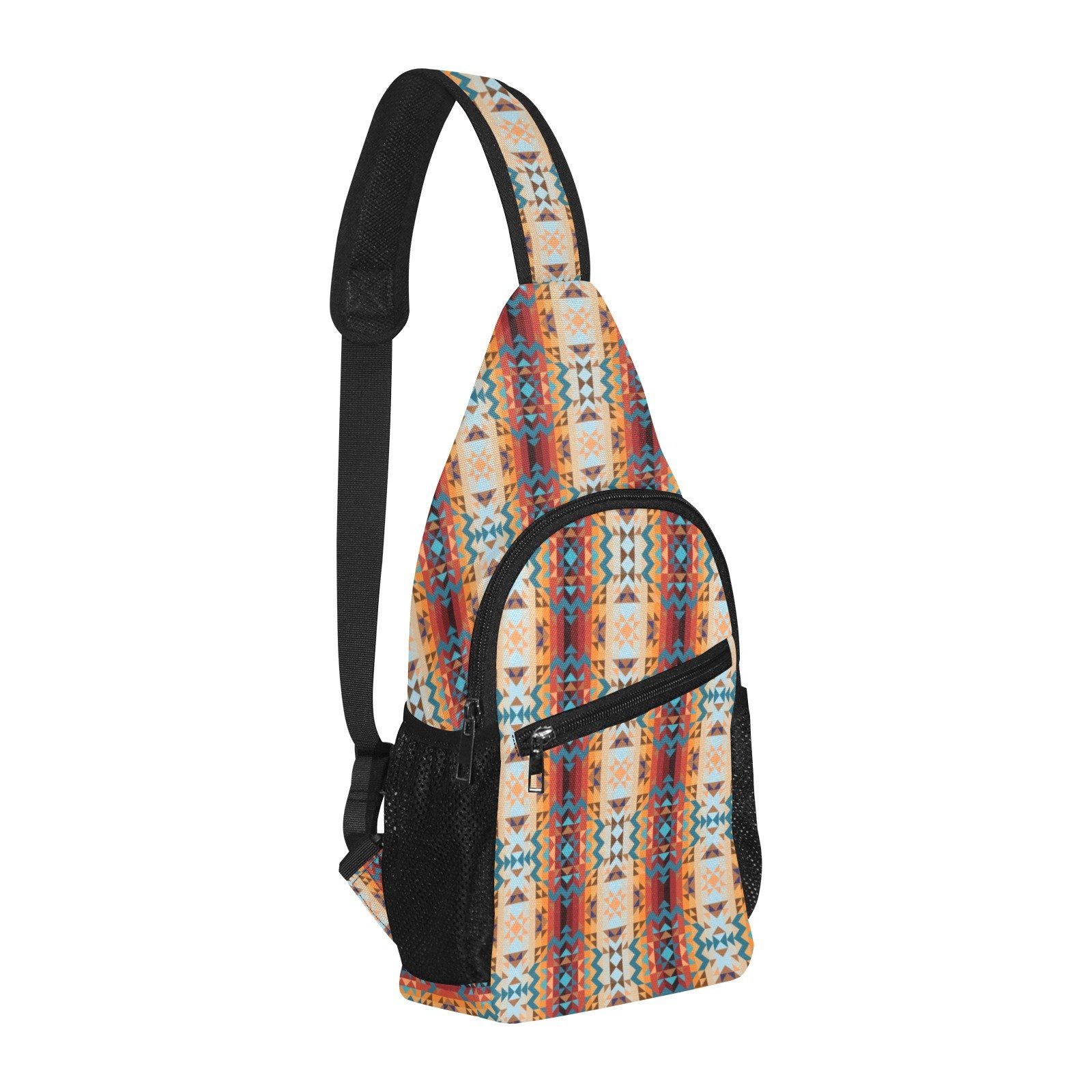 Dark Sandway All Over Print Chest Bag (Model 1719) All Over Print Chest Bag (1719) e-joyer