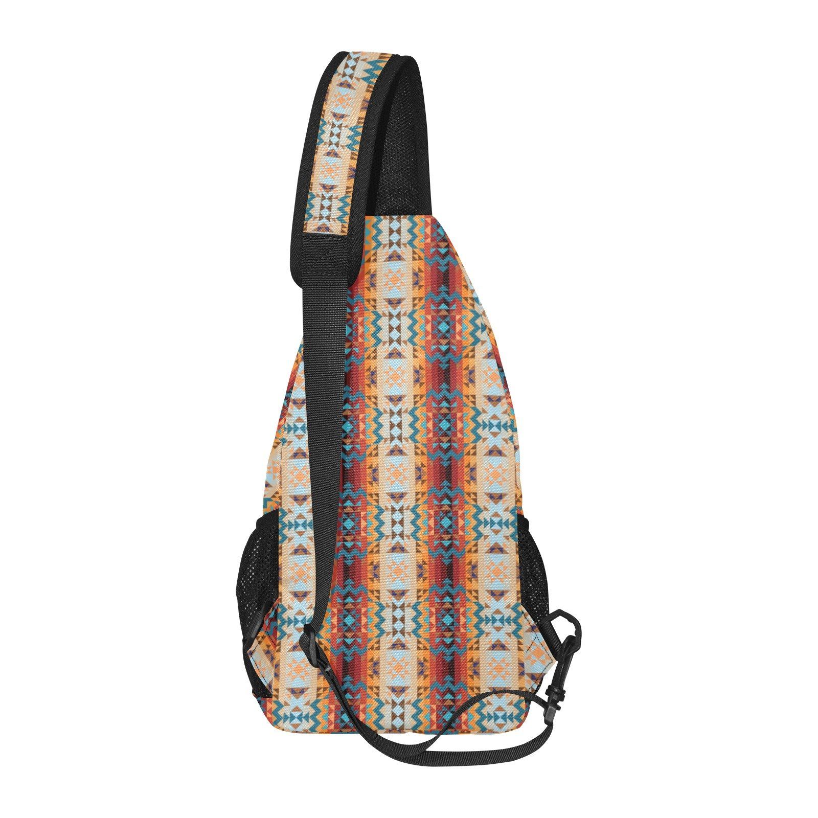Dark Sandway All Over Print Chest Bag (Model 1719) All Over Print Chest Bag (1719) e-joyer