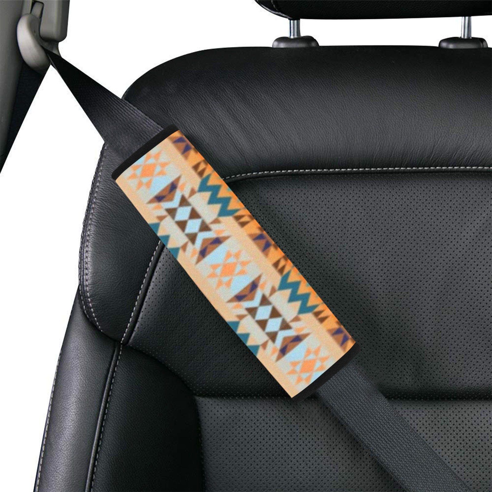 Dark Sandway Car Seat Belt Cover 7''x12.6'' (Pack of 2) Car Seat Belt Cover 7x12.6 (Pack of 2) e-joyer
