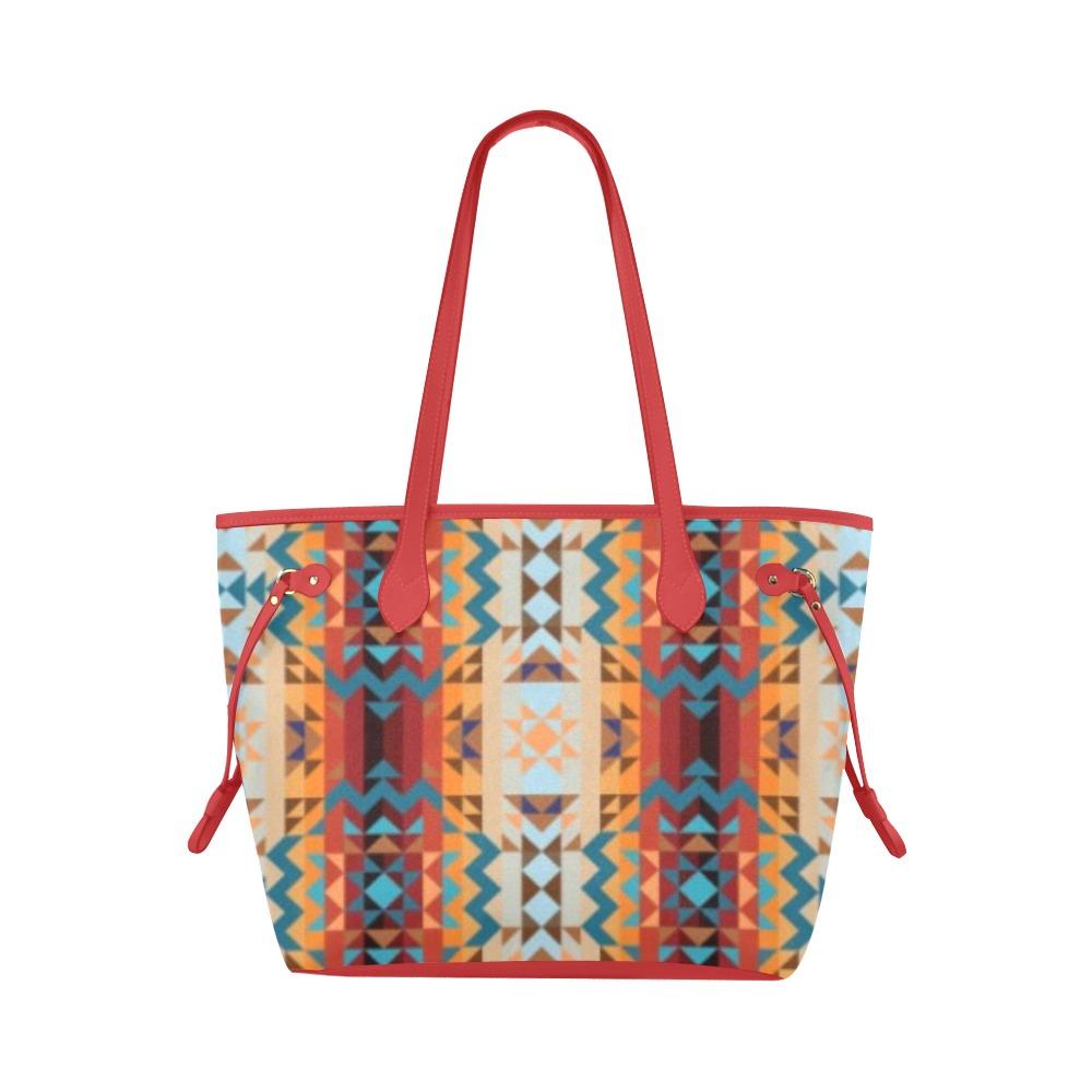 Dark Sandway Clover Canvas Tote Bag (Model 1661) Clover Canvas Tote Bag (1661) e-joyer