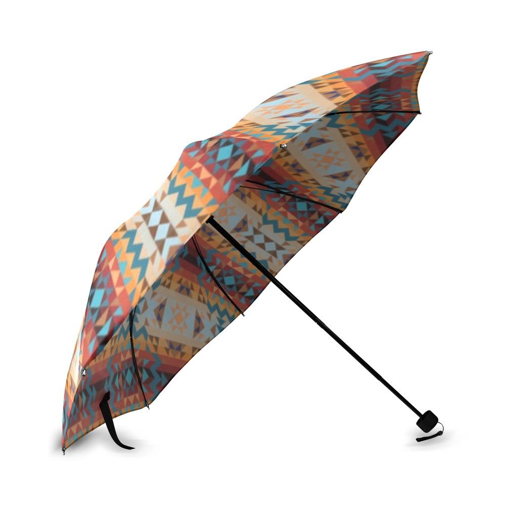 Dark Sandway Foldable Umbrella (Model U01) Foldable Umbrella e-joyer