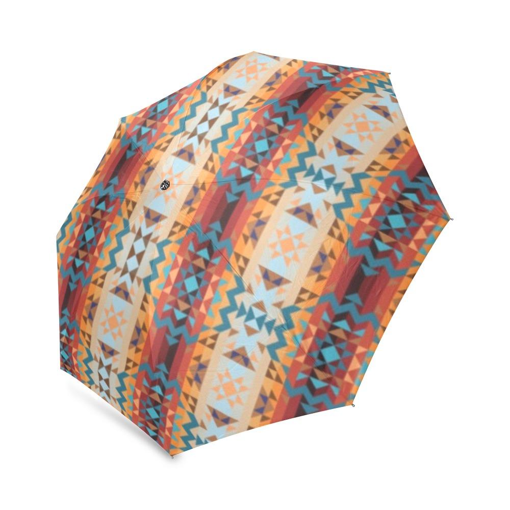 Dark Sandway Foldable Umbrella (Model U01) Foldable Umbrella e-joyer