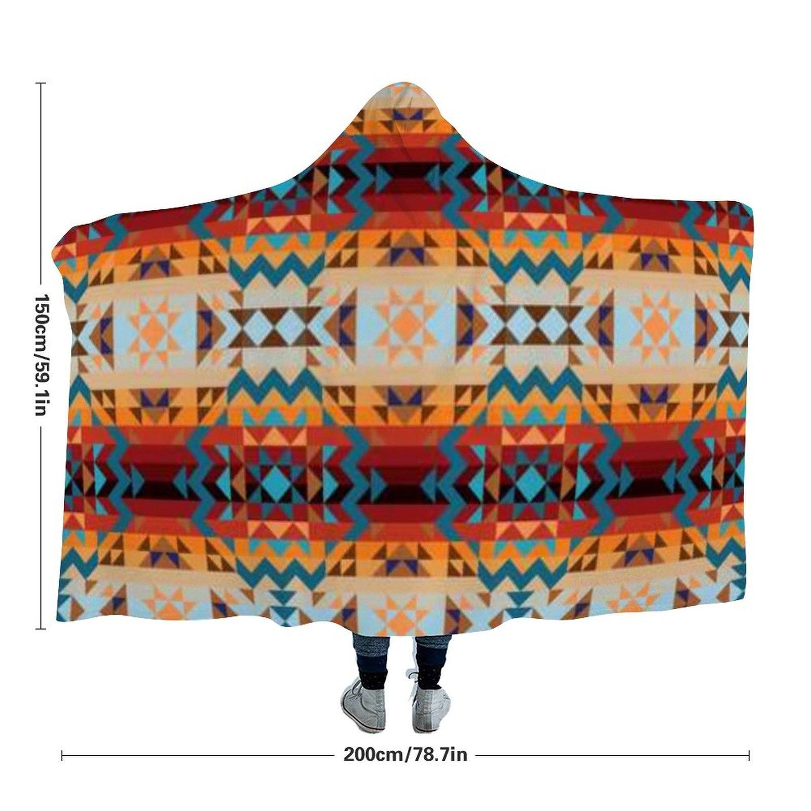Dark Sandway Hooded Blanket blanket 49 Dzine
