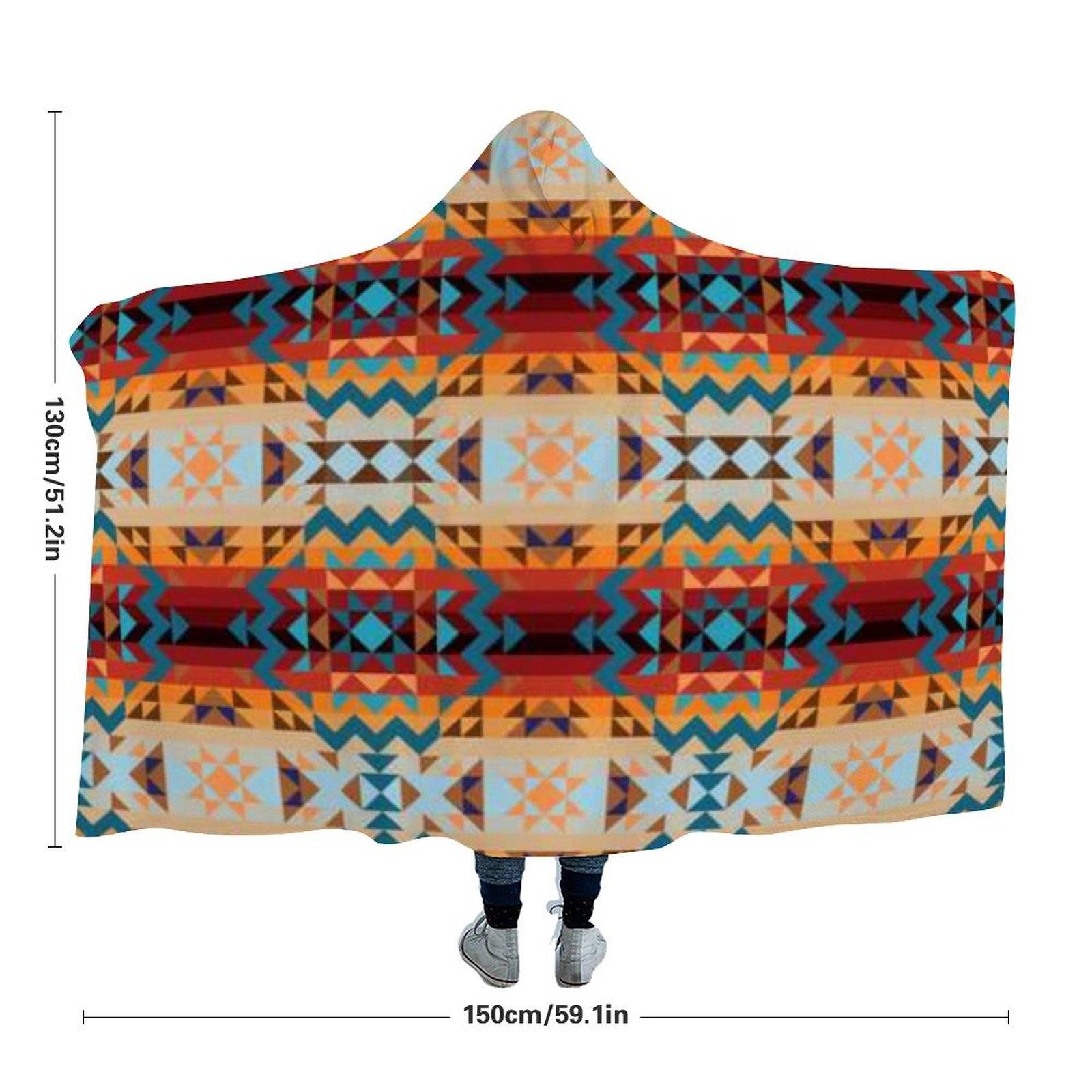 Dark Sandway Hooded Blanket blanket 49 Dzine