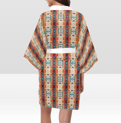 Dark Sandway Kimono Robe Artsadd
