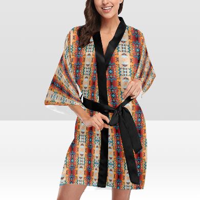 Dark Sandway Kimono Robe Artsadd