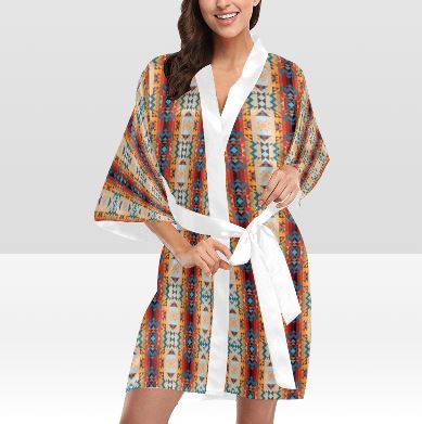 Dark Sandway Kimono Robe Artsadd