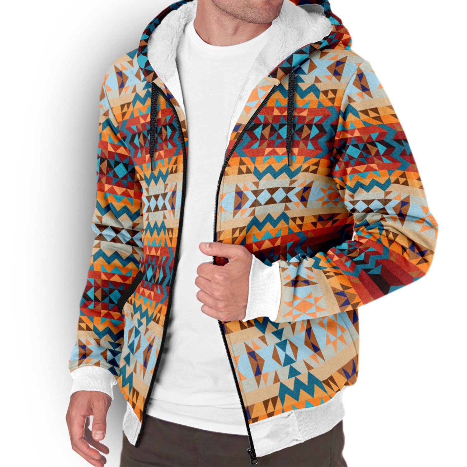 Dark Sandway Sherpa Hoodie hoodie Herman
