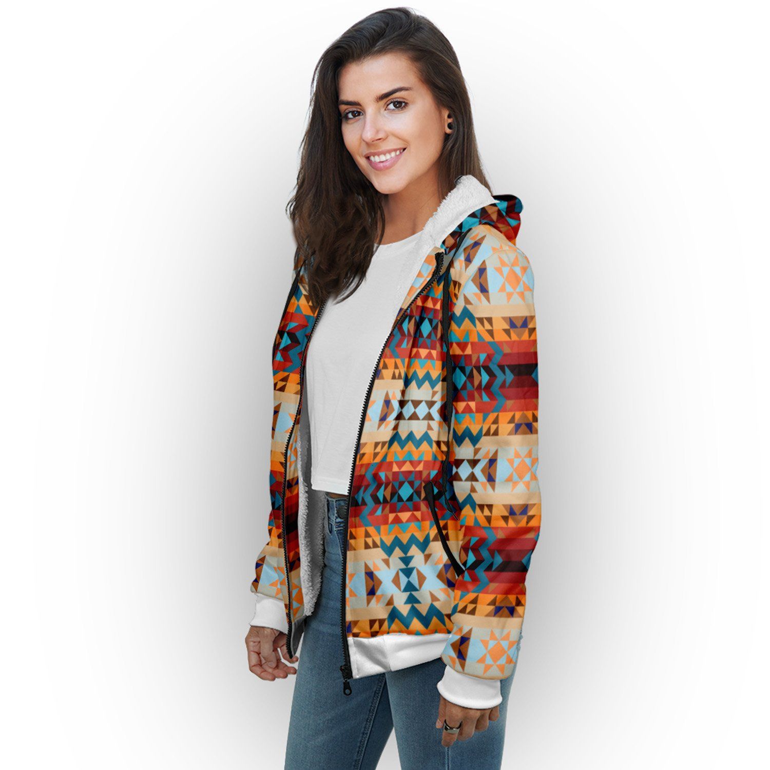 Dark Sandway Sherpa Hoodie hoodie Herman